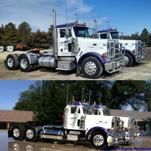 Dolechek Harvesting's replica 387 Peterbilt