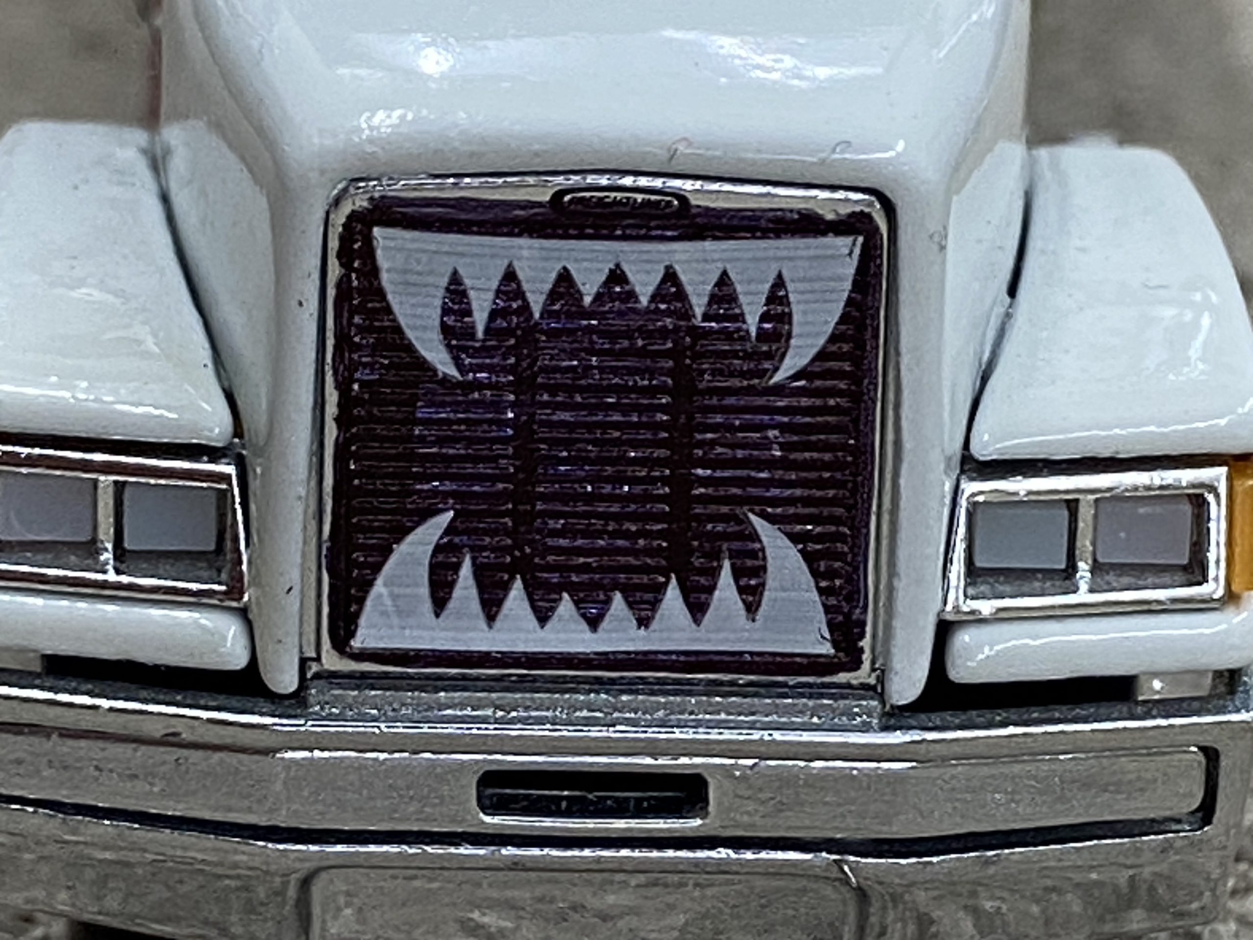 Peel-and-Stick Fang Decals – Tough Truck Grill Detail