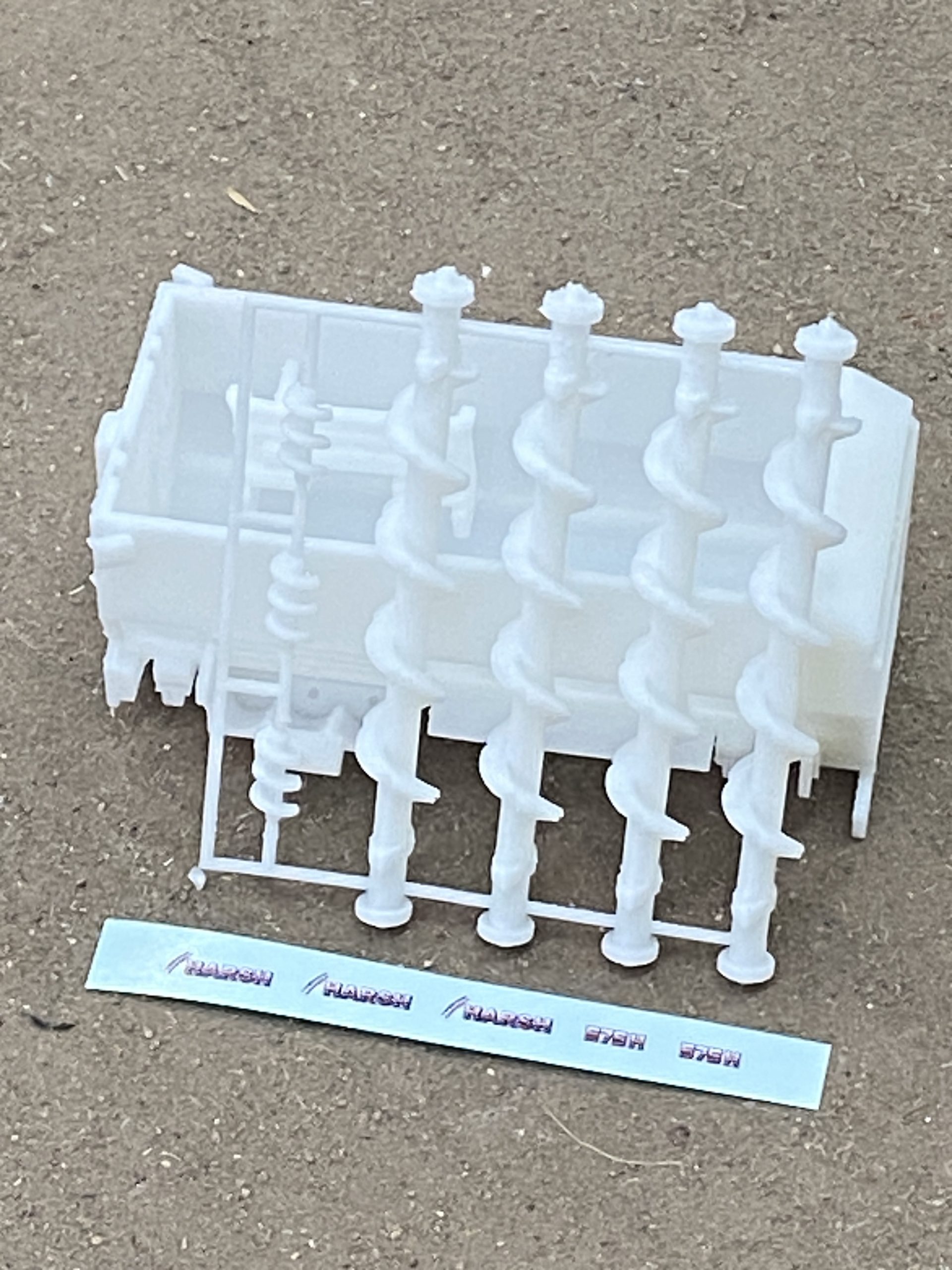 1/64 Scale Truck-Mounted Mixer – Harsh Style (3D Printed)