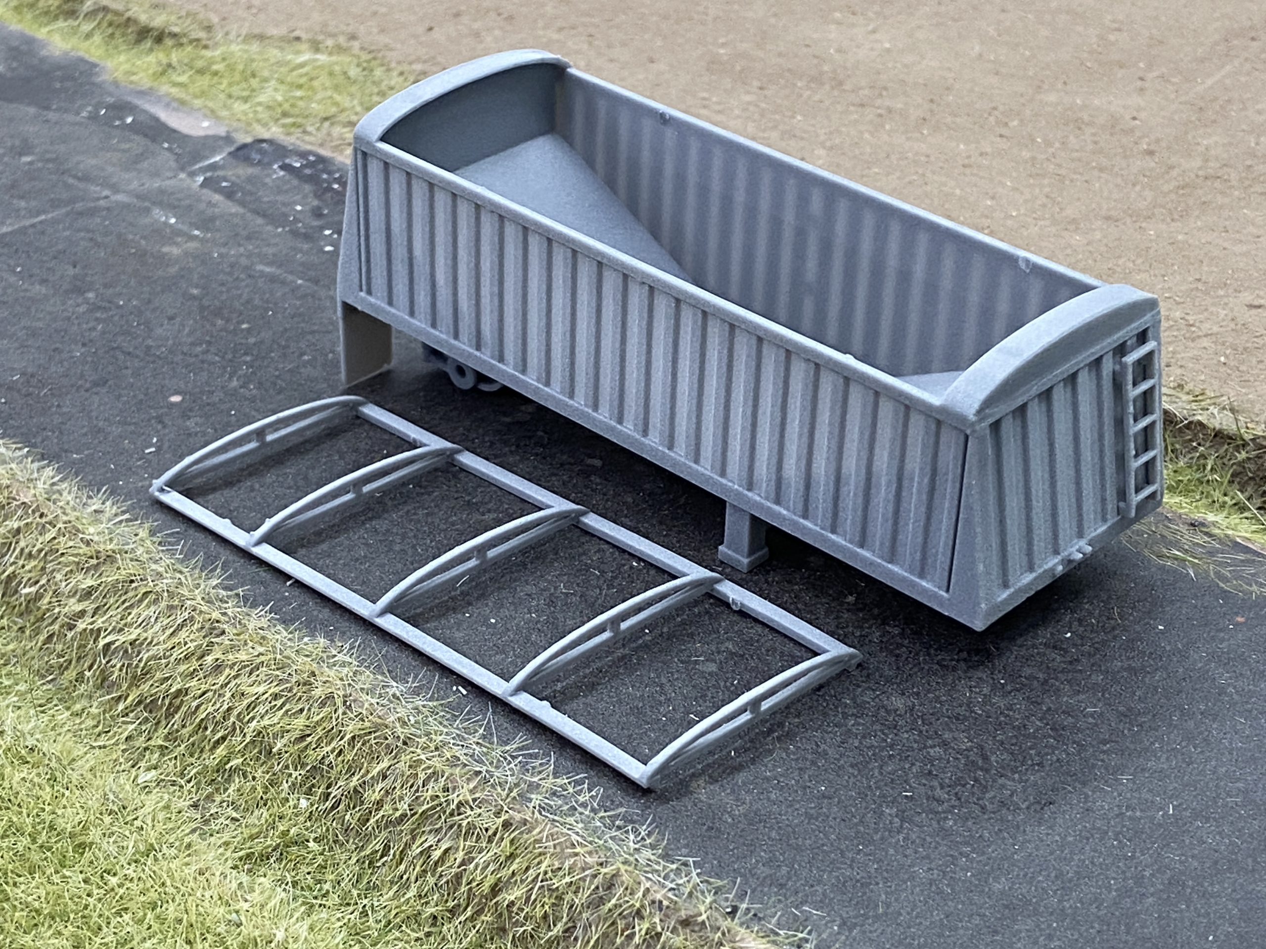 1/64 Scale 24' Jet Single Axle Style Trailer – DIY Kit