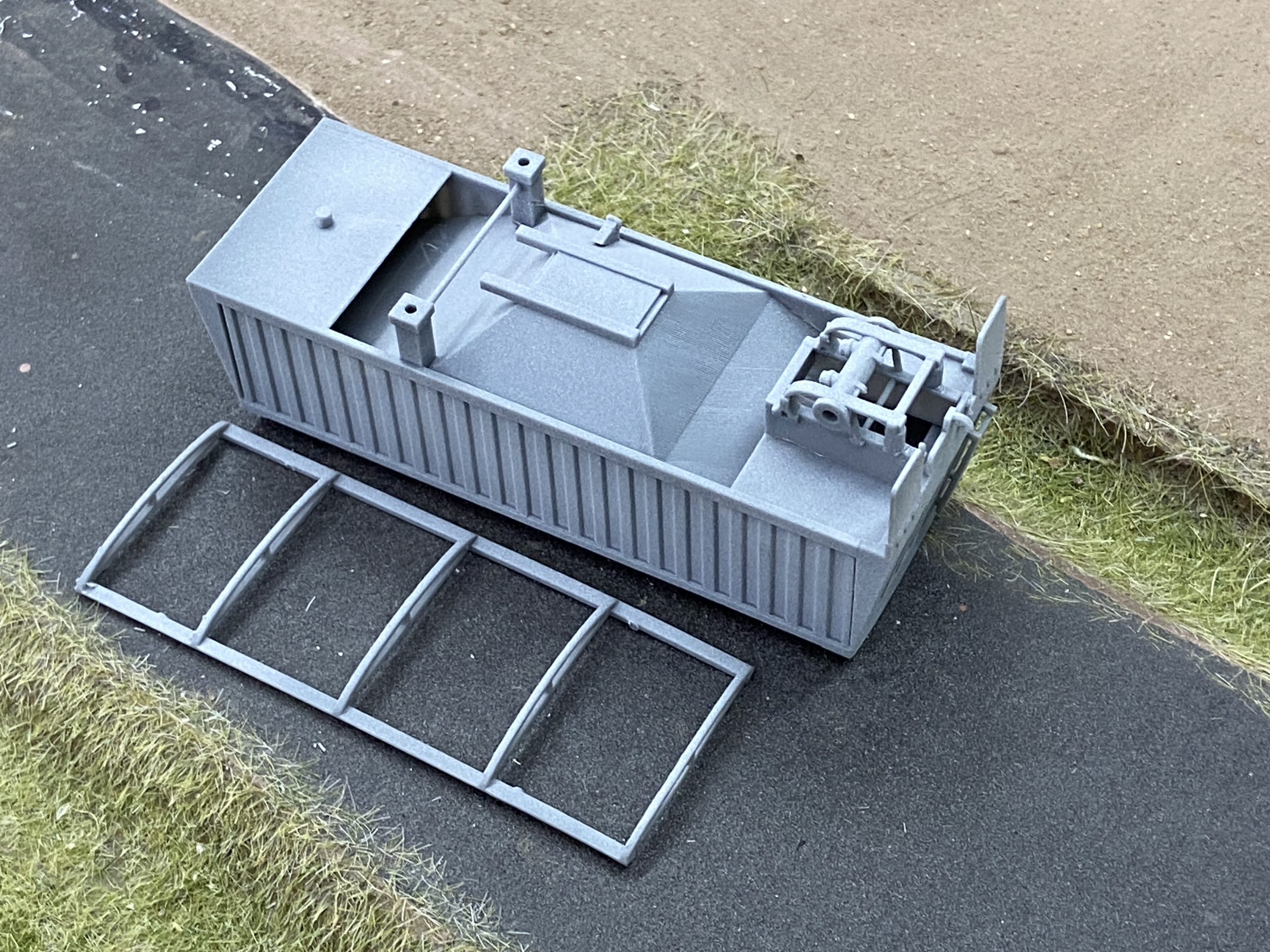 1/64 Scale 24' Jet Single Axle Style Trailer – DIY Kit - Image 3