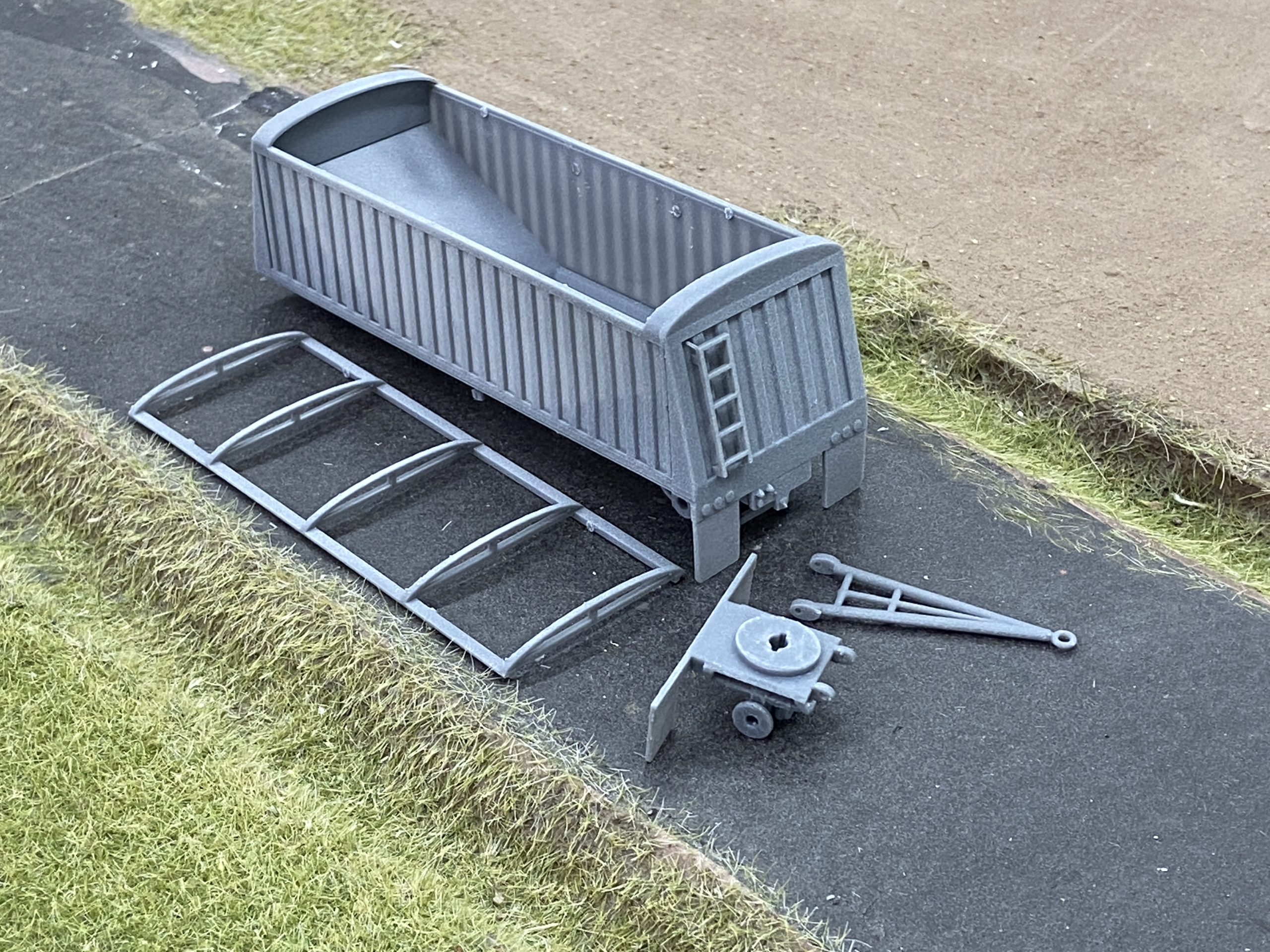 1/64 Scale 24' Jet 2 Axle Style Trailer – DIY Kit - Image 3