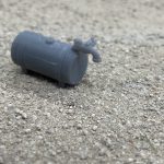 1/64 Scale Fresh Water Barrel with Spigot – 3D Printed Accessory