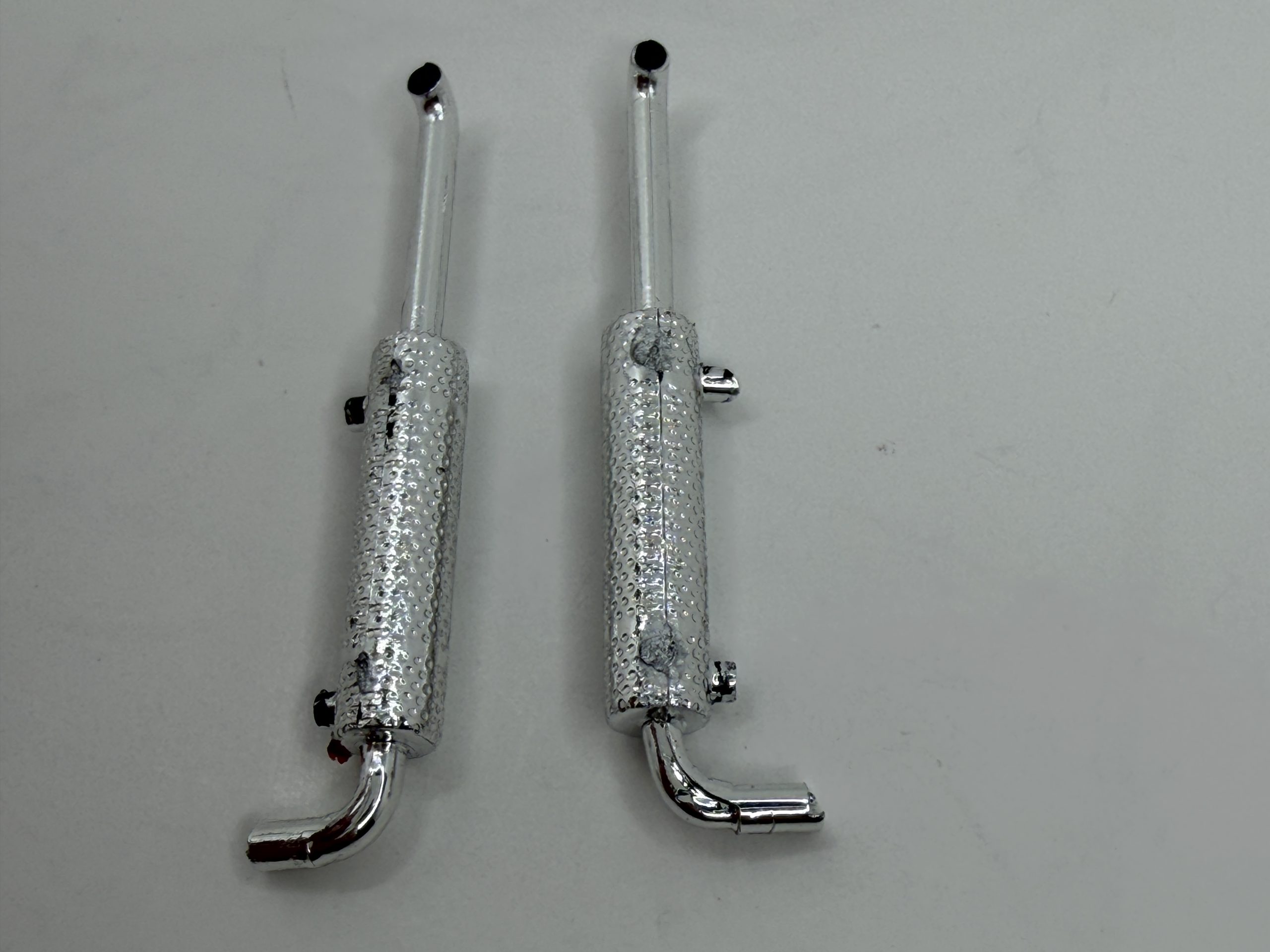 OEM DCP Kenworth W900L Round Muffler Turnout Exhaust – 1/64 Scale - Image 2